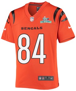 Mitchell Wilcox 84 Cincinnati Bengals Super Bowl LVII Champions Youth Alternate Game Jersey - Black
