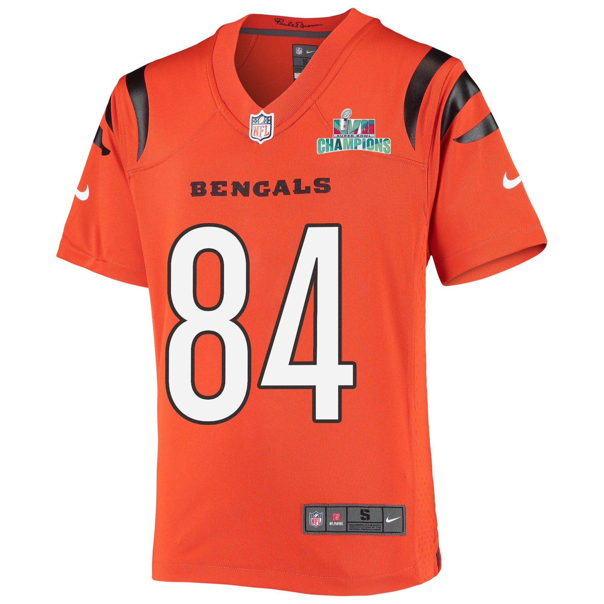 Mitchell Wilcox 84 Cincinnati Bengals Super Bowl LVII Champions Youth Alternate Game Jersey - Black