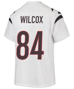 Mitchell Wilcox 84 Cincinnati Bengals Super Bowl LVII Champions Youth Game Jersey - White