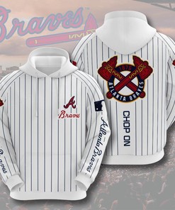 Mlb Atlanta Braves 3D Hoodie Zip Hoodie Style 02