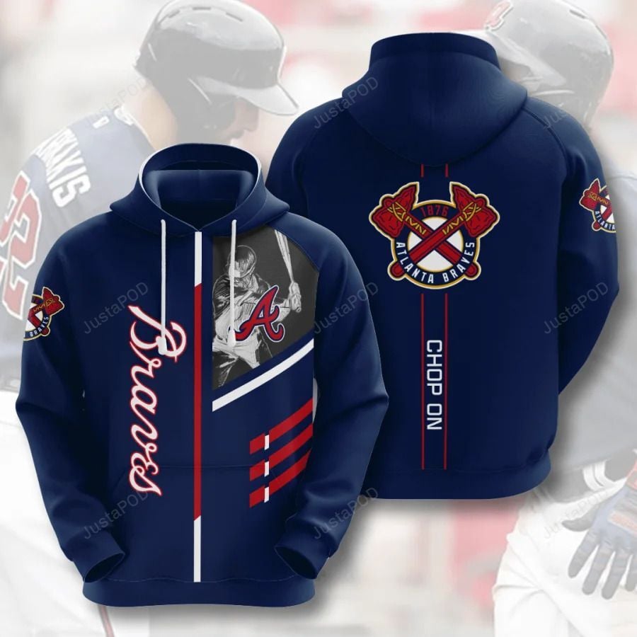 Mlb Atlanta Braves 3D Hoodie Zip Hoodie Style 05