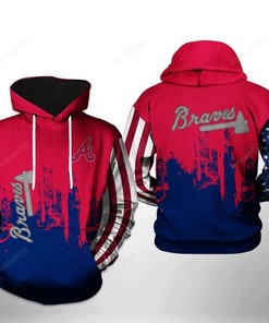 Mlb Atlanta Braves 3D Hoodie Zip Hoodie Style 08