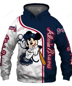 Mlb Atlanta Braves 3D Hoodie Zip Hoodie Style 09