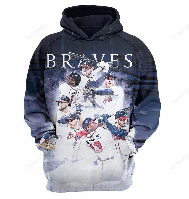 Mlb Atlanta Braves 3D Hoodie Zip Hoodie Style 10