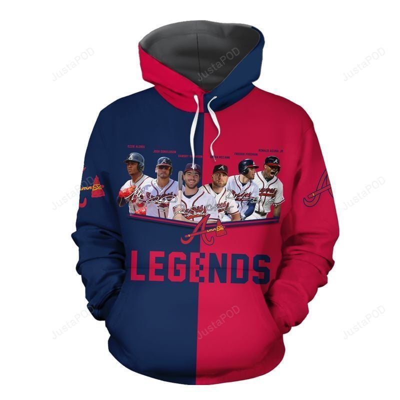 Mlb Atlanta Braves 3D Hoodie Zip Hoodie Style 11