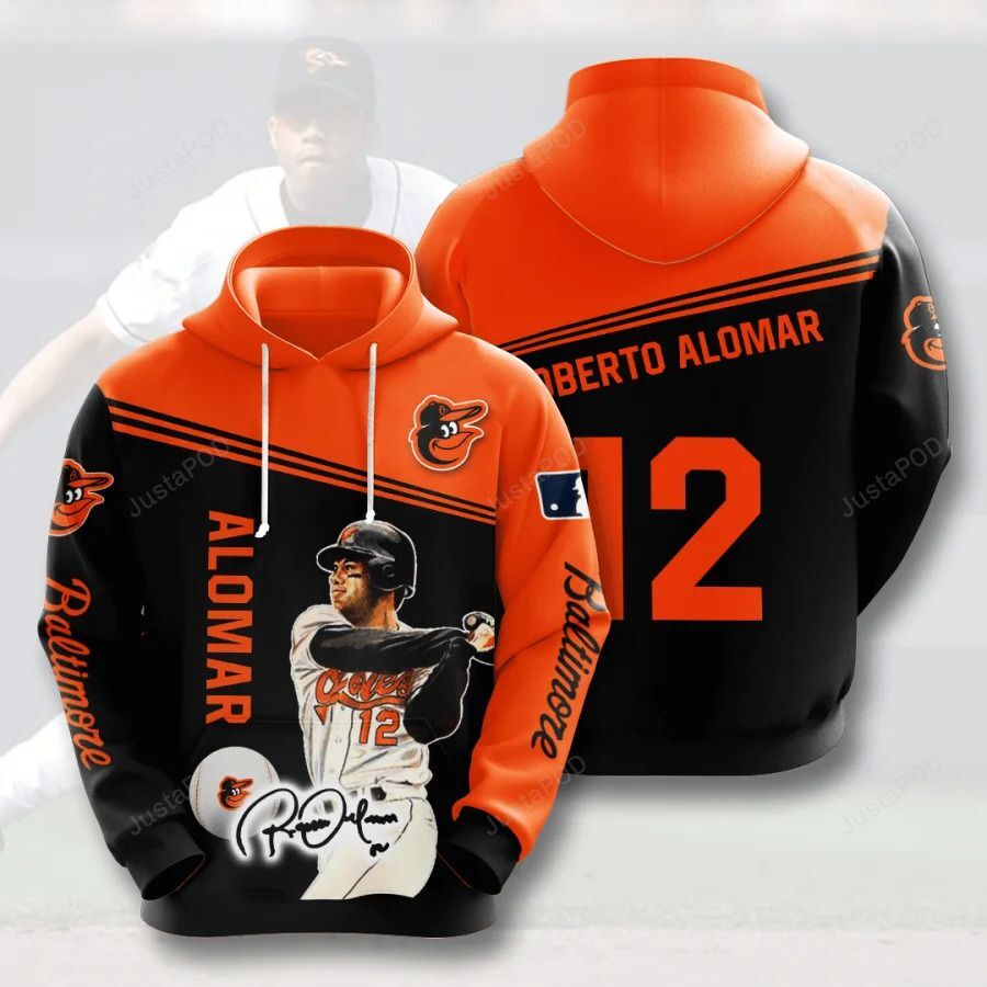 Mlb Baltimore Orioles 3D Hoodie Zip Hoodie Style 01