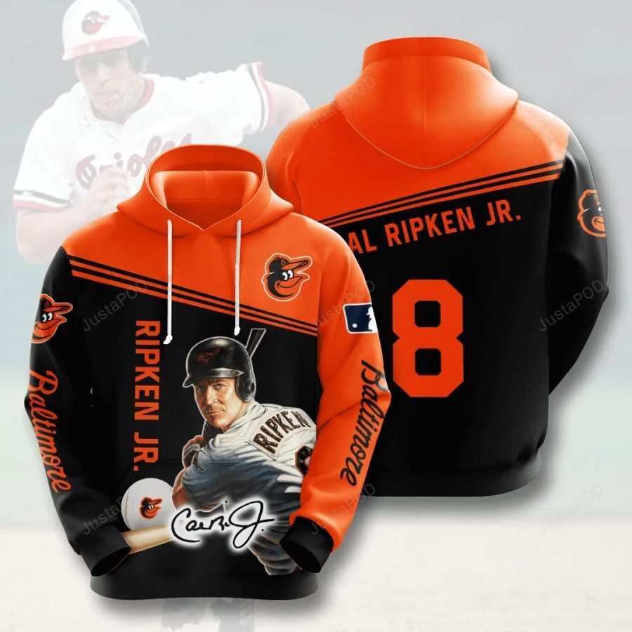 Mlb Baltimore Orioles 3D Hoodie Zip Hoodie Style 05