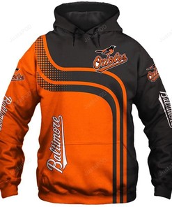 Mlb Baltimore Orioles 3D Hoodie Zip Hoodie Style 08