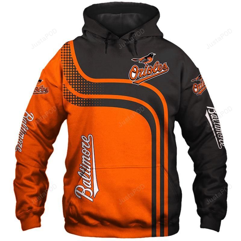 Mlb Baltimore Orioles 3D Hoodie Zip Hoodie Style 08