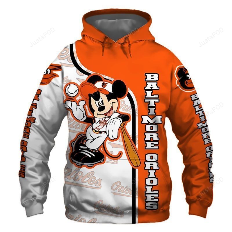 Mlb Baltimore Orioles 3D Hoodie Zip Hoodie Style 09