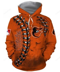 Mlb Baltimore Orioles 3D Hoodie Zip Hoodie Style 12