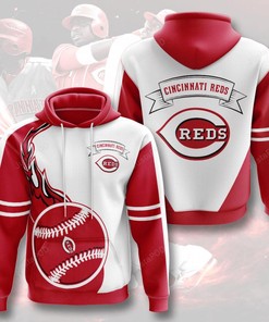 Mlb Cincinnati Reds 3D Hoodie Zip Hoodie Style 01