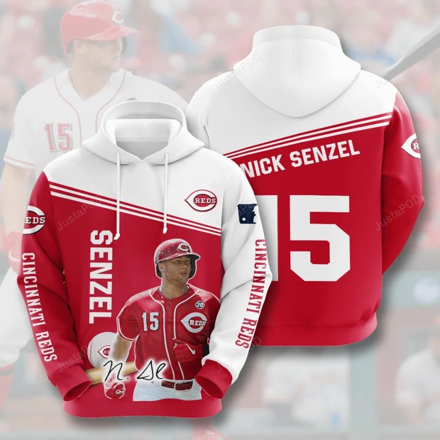 Mlb Cincinnati Reds 3D Hoodie Zip Hoodie Style 02