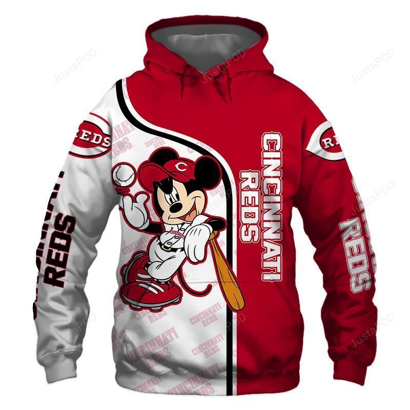 Mlb Cincinnati Reds 3D Hoodie Zip Hoodie Style 08