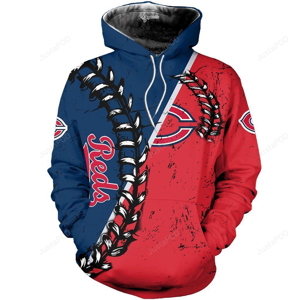 Mlb Cincinnati Reds 3D Hoodie Zip Hoodie Style 09