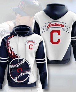 Mlb Cleveland Indians 3D Hoodie Zip Hoodie Style 01