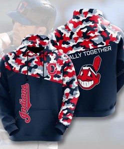 Mlb Cleveland Indians 3D Hoodie Zip Hoodie Style 02