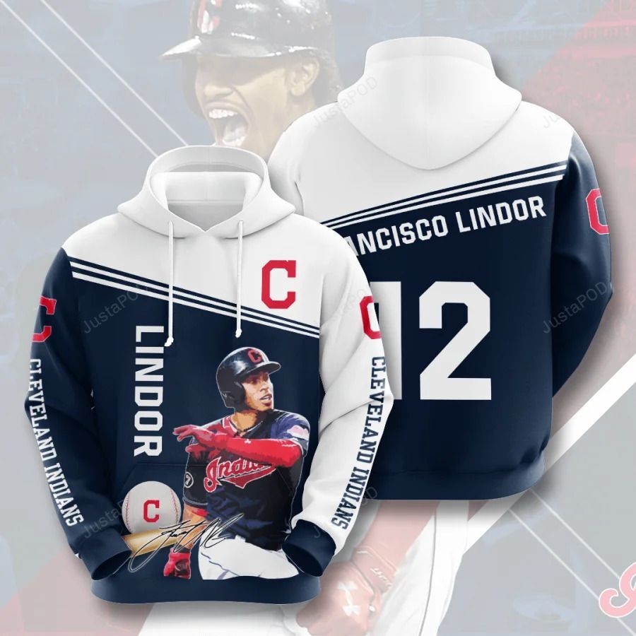 Mlb Cleveland Indians 3D Hoodie Zip Hoodie Style 03