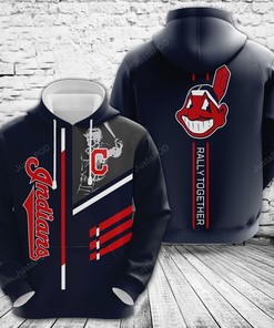 Mlb Cleveland Indians 3D Hoodie Zip Hoodie Style 04
