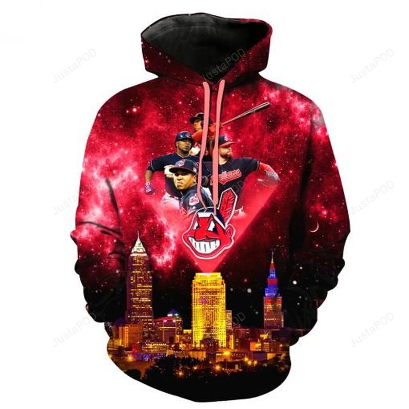 Mlb Cleveland Indians 3D Hoodie Zip Hoodie Style 10