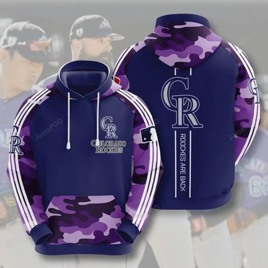 Mlb Colorado Rockies 3D Hoodie Zip Hoodie Style 02