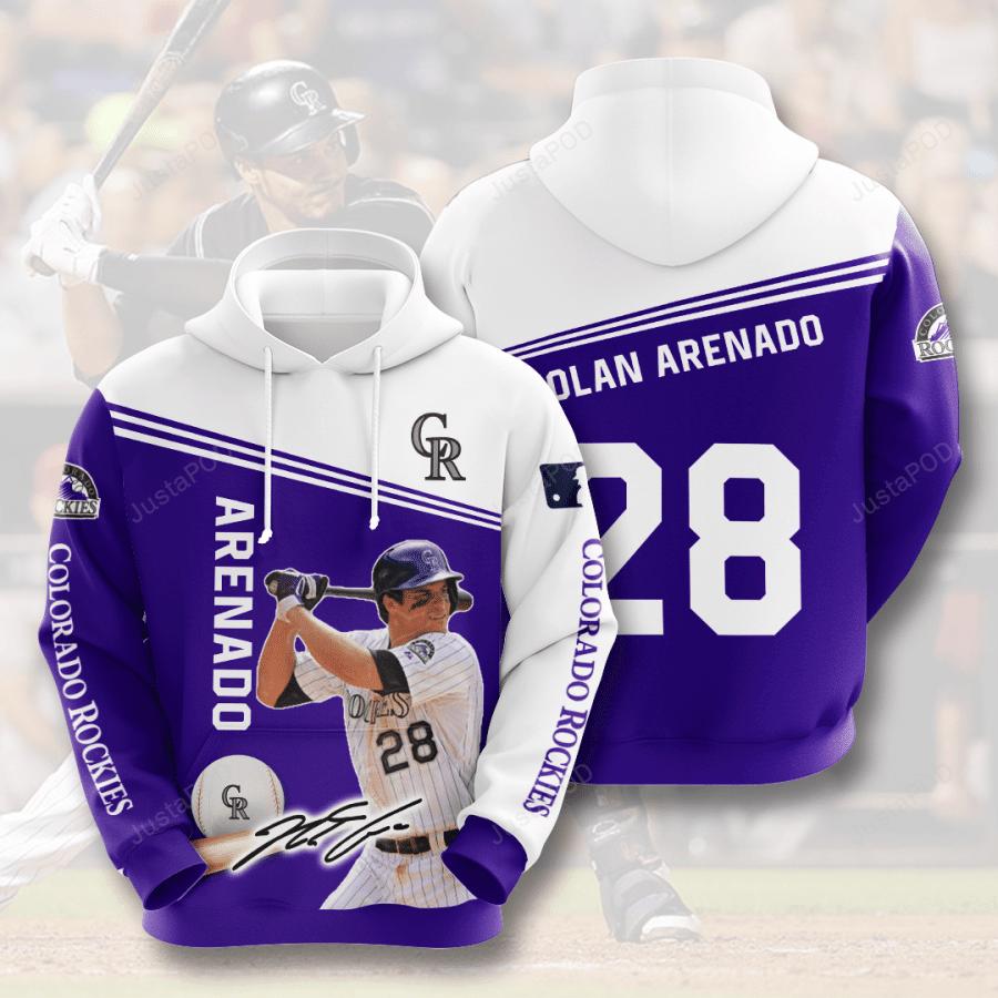 Mlb Colorado Rockies 3D Hoodie Zip Hoodie Style 06