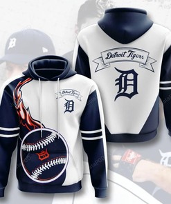 Mlb Detroit Tigers 3D Hoodie Zip Hoodie Style 05