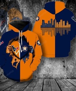Mlb Houston Astros 3D Hoodie Zip Hoodie Style 08