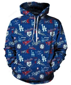 Mlb Los Angeles Dodgers 3D Hoodie Zip Hoodie Style 09