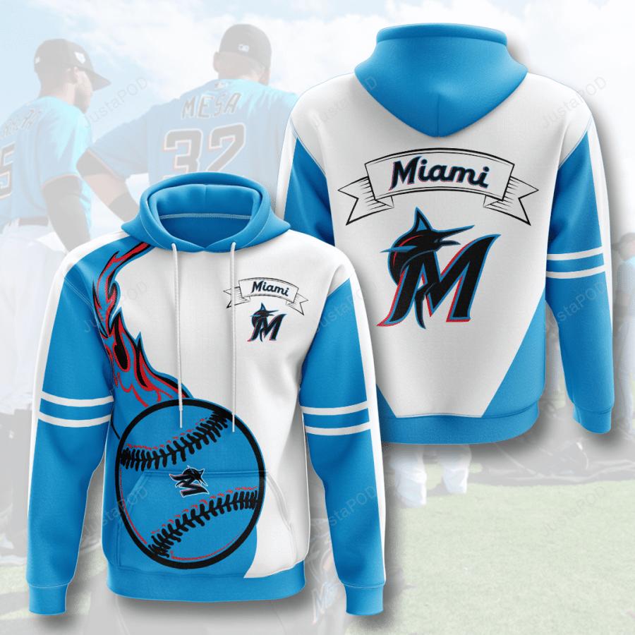 Mlb Miami Marlins 3D Hoodie Zip Hoodie Style 01