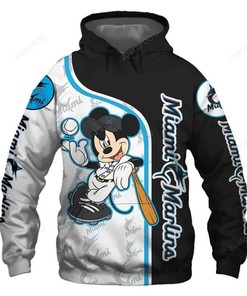 Mlb Miami Marlins 3D Hoodie Zip Hoodie Style 02