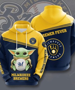 Mlb Milwaukee Brewers 3D Hoodie Zip Hoodie Style 01