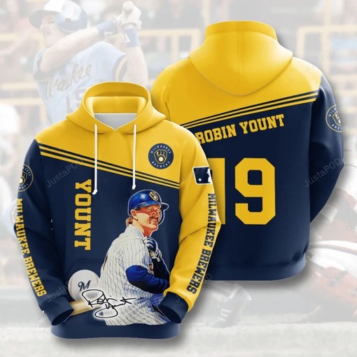 Mlb Milwaukee Brewers 3D Hoodie Zip Hoodie Style 02