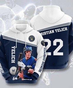 Mlb Milwaukee Brewers 3D Hoodie Zip Hoodie Style 04