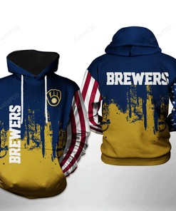 Mlb Milwaukee Brewers 3D Hoodie Zip Hoodie Style 06