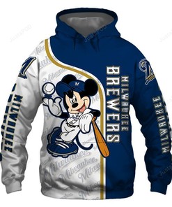 Mlb Milwaukee Brewers 3D Hoodie Zip Hoodie Style 08