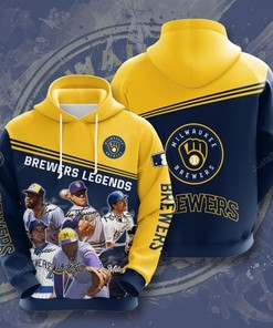 Mlb Milwaukee Brewers 3D Hoodie Zip Hoodie Style 11
