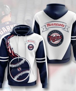 Mlb Minnesota Twins 3D Hoodie Zip Hoodie Style 07