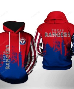 Mlb Texas Rangers 3D Hoodie Zip Hoodie Style 02