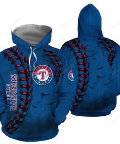 Mlb Texas Rangers 3D Hoodie Zip Hoodie Style 08