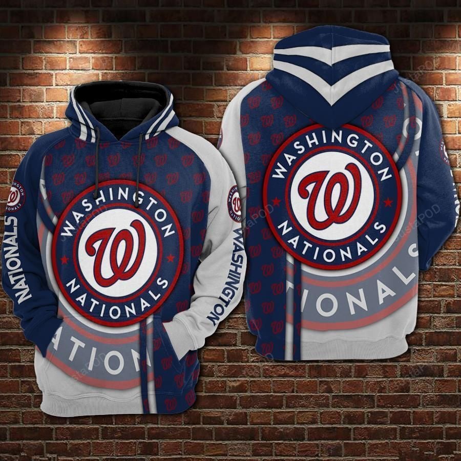 Mlb Washington Nationals 3D Hoodie Zip Hoodie Style 02