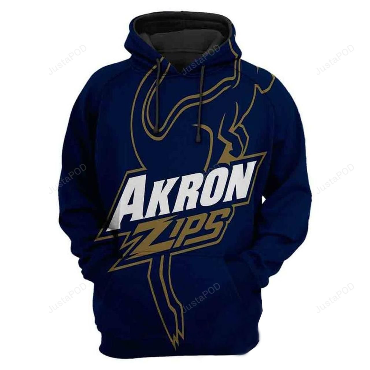 Mls Akron Zips 3D Hoodie Zip Hoodie Style 03
