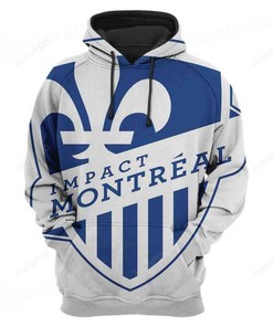 Mls Montreal Impact 3D Hoodie Zip Hoodie Style 03