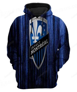 Mls Montreal Impact 3D Hoodie Zip Hoodie Style 04