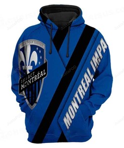 Mls Montreal Impact 3D Hoodie Zip Hoodie Style 05