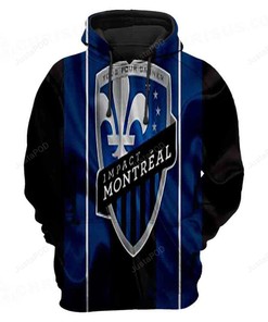 Mls Montreal Impact 3D Hoodie Zip Hoodie Style 06