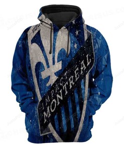Mls Montreal Impact 3D Hoodie Zip Hoodie Style 07