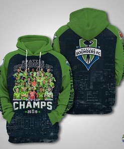 Mls Seattle Sounders Fc 3D Hoodie Zip Hoodie Style 01