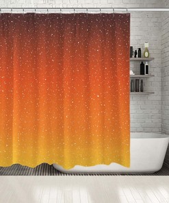 Modern Artwork Pink Green Abstract Fabric Shower Curtain for Bathroom - Bathroom Decor