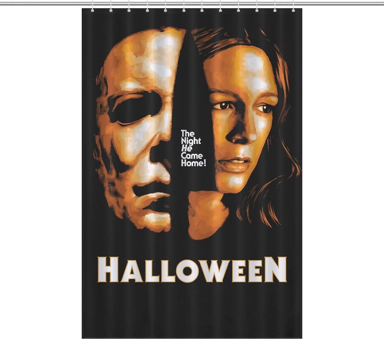Modern Style Michael Myers Halloween Bathroom Shower Curtain